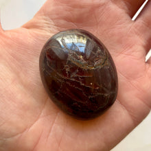 Load image into Gallery viewer, GARNET PALM STONE (4) Tumble Stone The Crystal Avenues 
