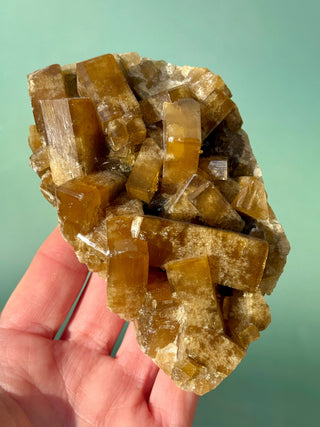 GOLDEN BARITE CLUSTER (2) Cluster The Crystal Avenues 