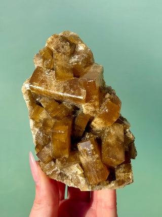 GOLDEN BARITE CLUSTER (2) Cluster The Crystal Avenues 