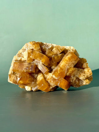 GOLDEN BARITE CLUSTER (2) Cluster The Crystal Avenues 