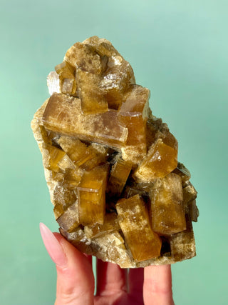 GOLDEN BARITE CLUSTER (2) Cluster The Crystal Avenues 