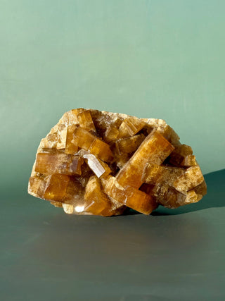 GOLDEN BARITE CLUSTER (2) Cluster The Crystal Avenues 