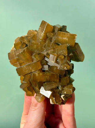 GOLDEN BARITE CLUSTER (3) Cluster The Crystal Avenues 