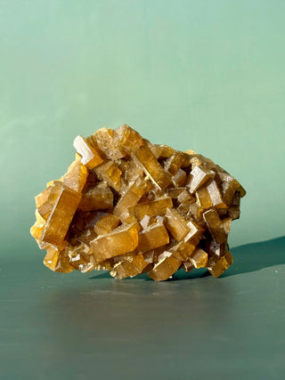 GOLDEN BARITE CLUSTER (4) Cluster The Crystal Avenues 