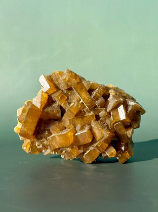 GOLDEN BARITE CLUSTER (4) Cluster The Crystal Avenues 