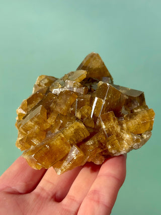 GOLDEN BARITE CLUSTER (5) Cluster The Crystal Avenues 