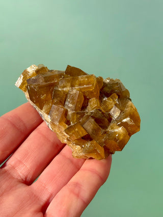 GOLDEN BARITE CLUSTER (7) Cluster The Crystal Avenues 