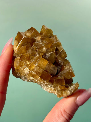 GOLDEN BARITE CLUSTER (7) Cluster The Crystal Avenues 