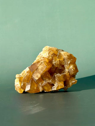 GOLDEN BARITE CLUSTER (7) Cluster The Crystal Avenues 