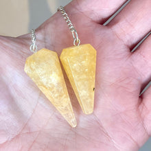 Load image into Gallery viewer, GOLDEN HEALER PENDULUM Raw Crystal The Crystal Avenues 
