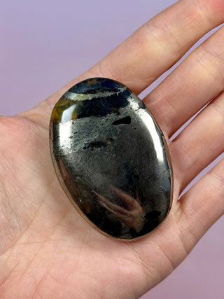 GOLDEN HEALER PYRITE PALM STONE (5) tumble stone The Crystal Avenues 