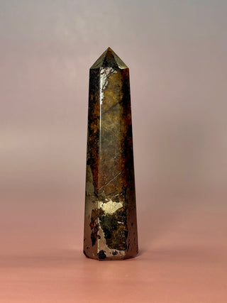 GOLDEN HEALER PYRITE TOWER (1) tumble stone The Crystal Avenues 