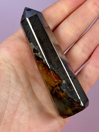 GOLDEN HEALER PYRITE TOWER (3) tumble stone The Crystal Avenues 