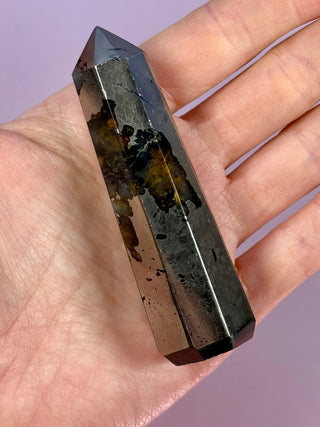 GOLDEN HEALER PYRITE TOWER (4) tumble stone The Crystal Avenues 