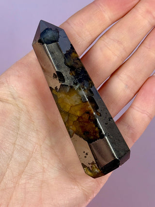 GOLDEN HEALER PYRITE TOWER (4) tumble stone The Crystal Avenues 