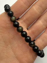 Indlæs billede til gallerivisning GOLDEN OBSIDIAN BRACELET (8MM) Bracelet The Crystal Avenues 
