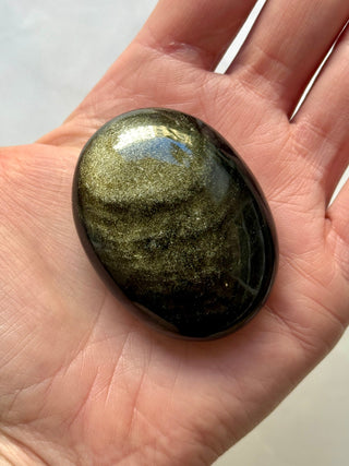 GOLDEN OBSIDIAN PALM STONE (11) Palm stone The Crystal Avenues 
