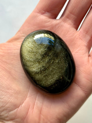 GOLDEN OBSIDIAN PALM STONE (11) Palm stone The Crystal Avenues 
