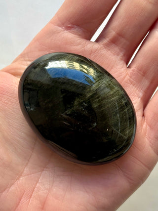 GOLDEN OBSIDIAN PALM STONE (4) Palm stone The Crystal Avenues 