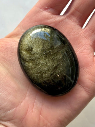 GOLDEN OBSIDIAN PALM STONE (5) Palm stone The Crystal Avenues 