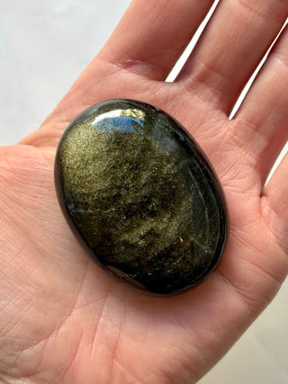GOLDEN OBSIDIAN PALM STONE (5) Palm stone The Crystal Avenues 