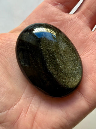 GOLDEN OBSIDIAN PALM STONE (9) Palm stone The Crystal Avenues 