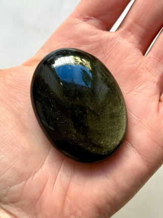 GOLDEN OBSIDIAN PALM STONE (9) Palm stone The Crystal Avenues 