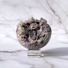 Load image into Gallery viewer, GRAPE AGATE SPHERE - HAND CARVED (3) The Crystal Avenues 
