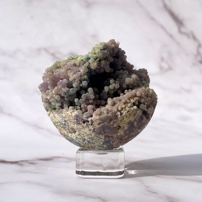 GRAPE AGATE SPHERE - HAND CARVED (6) The Crystal Avenues 