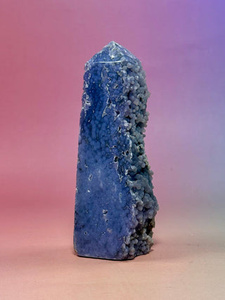 GRAPE AGATE TOWER - HAND CARVED (2) The Crystal Avenues 