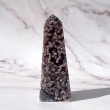 Load image into Gallery viewer, GRAPE AGATE TOWER - HAND CARVED (4) The Crystal Avenues 
