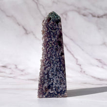 Load image into Gallery viewer, GRAPE AGATE TOWER - HAND CARVED (4) The Crystal Avenues 
