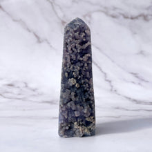 Load image into Gallery viewer, GRAPE AGATE TOWER - HAND CARVED (7) The Crystal Avenues 
