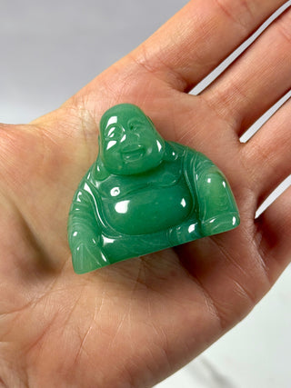 GREEN AVENTURINE BUDDHA (2) The Crystal Avenues 