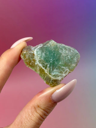 GREEN FLUORITE RAW (C) Raw Crystal The Crystal Avenues 