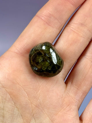GREEN GARNET (9) Tumble Stone The Crystal Avenues 