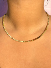 Indlæs billede til gallerivisning GREEN GARNET FACET CHOKER NECKLACE Necklace The Crystal Avenues 
