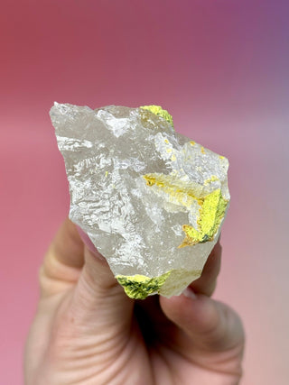 GREEN NONTRONITE ON QUARTZ (9) Raw Crystal The Crystal Avenues 