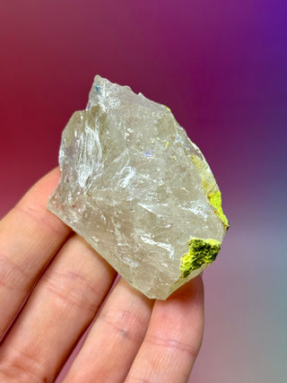GREEN NONTRONITE ON QUARTZ (9) Raw Crystal The Crystal Avenues 