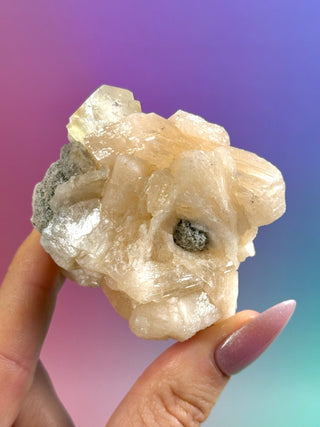 GREEN STARSEER APOPHYLLITE CLUSTER (2) Cluster The Crystal Avenues 