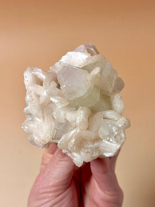 GREEN STARSEER APOPHYLLITE CLUSTER (3) Cluster The Crystal Avenues 