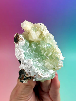 GREEN STARSEER APOPHYLLITE CLUSTER (4) Cluster The Crystal Avenues 