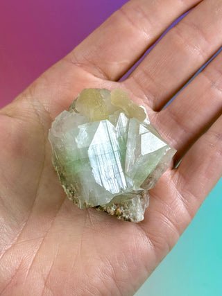 GREEN STARSEER APOPHYLLITE CLUSTER (8) Cluster The Crystal Avenues 