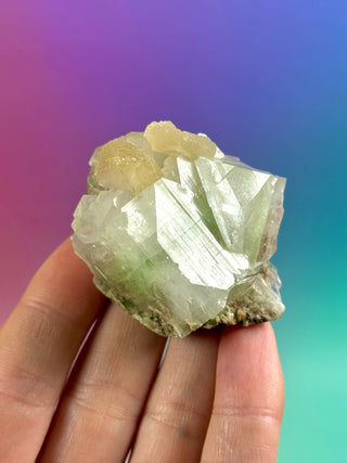 GREEN STARSEER APOPHYLLITE CLUSTER (8) Cluster The Crystal Avenues 