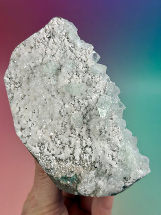 GREEN STARSEER APOPHYLLITE CLUSTER (J) Cluster The Crystal Avenues 