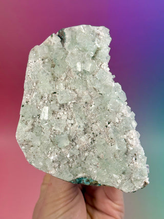 GREEN STARSEER APOPHYLLITE CLUSTER (J) Cluster The Crystal Avenues 