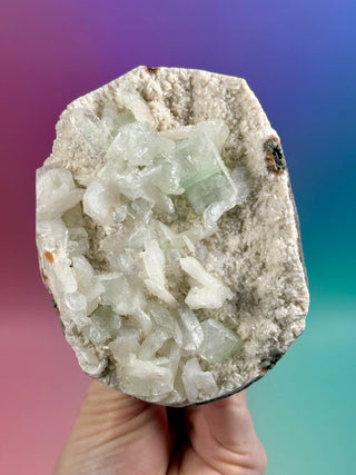GREEN STARSEER APOPHYLLITE CLUSTER (N) Cluster The Crystal Avenues 