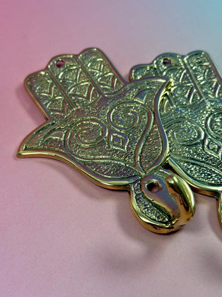 HAND OF FATIMA BRASS HOOK The Crystal Avenues 