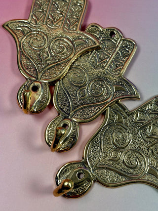 HAND OF FATIMA BRASS HOOK The Crystal Avenues 