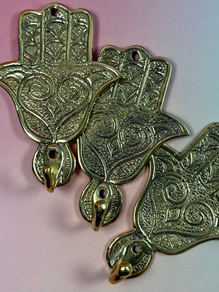 HAND OF FATIMA BRASS HOOK The Crystal Avenues 